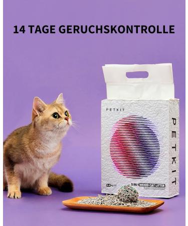 Petkit 5 in 1 Tofu Cat Litter - Odorless Flushing Activated Carbon Extremely Absorbent & Fast Drying - 2 Pockets - Buy Online on SooperMarket.com
