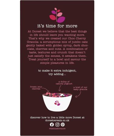 Dorset Cereals Chocolate & Cherry Granola |Cereal | High in Fibre |Vegetarian | 5 PACKS of 450g Chocolate & Cherry 450 g (Pack of 5) - Buy Online on SooperMarket.com