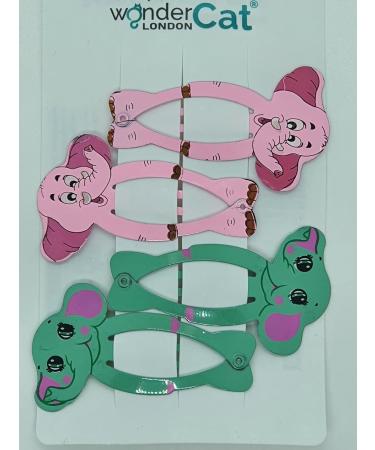 Adorable Elephant Hair Clips for Girls - Kids Snap Metal Hair Accessories - Buy Online on SooperMarket.com
