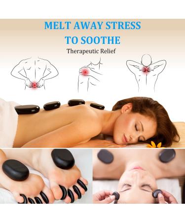 Portable Hot Stones Warmer Set - Digital Electric Heater Kit for Spa & Salon Massages - Buy Online on SooperMarket.com