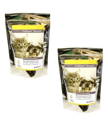alfavet Feligum Struvite double pack chewing drops for dissolving struvite stones cats and small dogs 2 x 160g