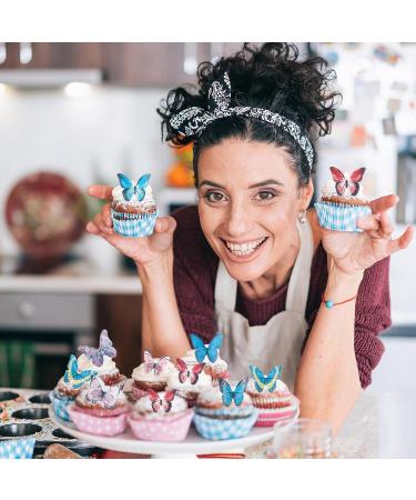 Shop 40 Edible Butterflies for Cake Decoration | Tortendeco Edible Tart Decorations - Buy Online on SooperMarket.com