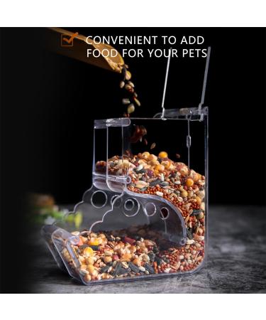 Hamsters Feeder Small Animals Automatic Dispenser Gravity Auto Dispensers Pet Pellets Food Storage Bowl - Dwarf Hamster Gerbils Mice Hedgehog Guinea Pig and Other Small Animal Ideal Feeding Station - Buy Online on SooperMarket.com