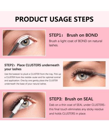 Latex-Free Lash Bond & Seal for Individual Cluster Lashes - Clear 10ml - Buy Online on SooperMarket.com