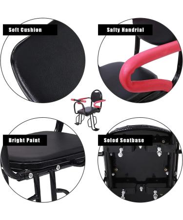 TWSOUL Child Bike Seat - Rear Mounted with Non-Slip Armrests/Pedals, Seat Belt - Holds Up to 100lbs - Buy Online on SooperMarket.com