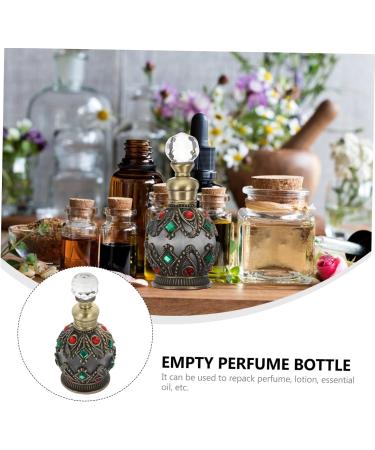 PLAFOPE Essential Oil Bottle Travel Container Diamond Inlaid Bottle Mini Perfume Bottle Toiletry Containers Refillable Perfume Bottle Diamond Inlaid Perfume Holder Perfumes Alloy - Buy Online on SooperMarket.com