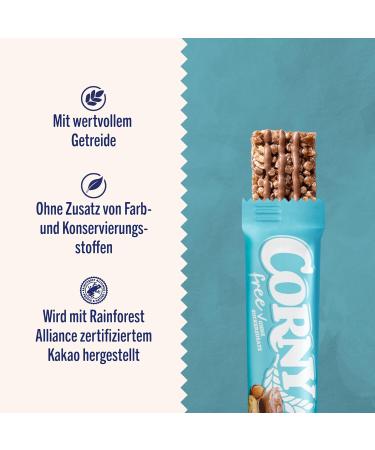 Buy Corny Free Nut Nougat Cereal Bar - No Added Sugar 69 kcal 60x20g | Healthy Snack for International Shipping - Buy Online on SooperMarket.com