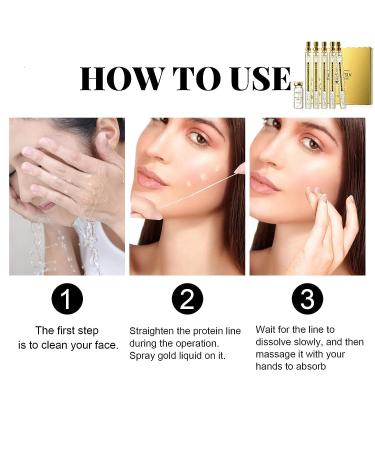 Instalift Protein Thread Lifting Set - Soluble Thread & Nano Gold Essence Combo for Face Lift - Collagen Serum for Smoothing & Firming Skin - Buy Online on SooperMarket.com