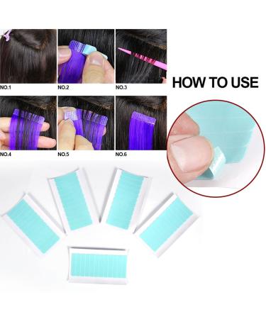 60-Part Hair Extension Replacement Tape - Double-Sided Adhesive Bands for Secure Extensions | International Shipping - Buy Online on SooperMarket.com