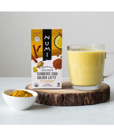Numi Organic Turmeric Chai - Caffeine-Free Golden Latte Powder, 24 Servings, 2.12oz (Pack of 1) - Buy Online on SooperMarket.com