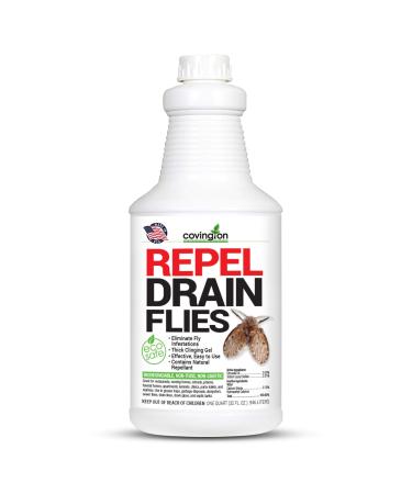 Covington Drain Fly Repellent Drain Fly Treatment Eliminates Drain Flies for Kitchen and Bathroom Sinks Say Bye to Pesky Drain Flies