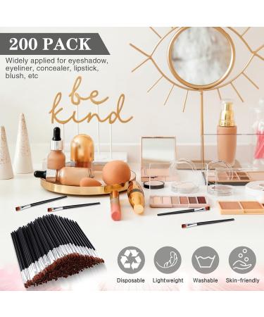 Buy Gerrii 200-Piece Disposable Angled Eyebrow Brushes - Bulk Eyeliner & Brow Tint Tools for Salon & Beauty | International Shipping Available - Buy Online on SooperMarket.com