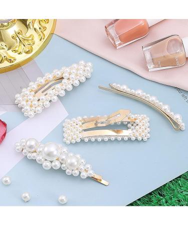 Elegant Handmade 18 Pcs Pearl Hair Clips for Women and Girls - Perfect Fashion Accessories for Party, Wedding, and Daily Wear - Buy Online on SooperMarket.com