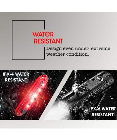 Bike Headlight and Rear Light Set - USB Rechargeable, Super Bright & Waterproof - Ideal for Road Cycling and MTB - Apremont - Buy Online on SooperMarket.com