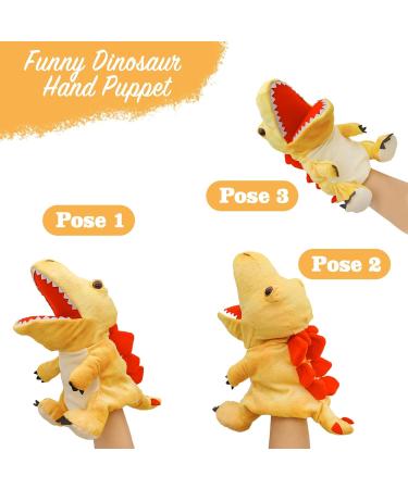 Lilizzhoumax Simulation Stegosaurus Hand Puppet Plush Toy - Interactive Dinosaur Role-Playing Toy for Kids - Buy Online on SooperMarket.com