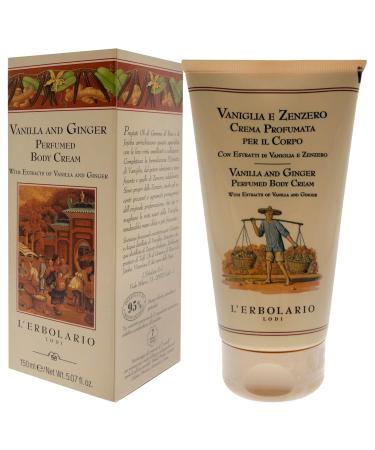 L Erbolario Vanilla and Ginger Perfumed Body Cream - Moisturizing Hydrating Cream for Dry Skin with Ginger and Vanilla Extracts - 5.07 oz - Shop Internationally - Buy Online on SooperMarket.com