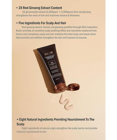 RGIII Premium Red Ginseng Hair Loss Prevention Shampoo & Treatment Set - Buy Online on SooperMarket.com