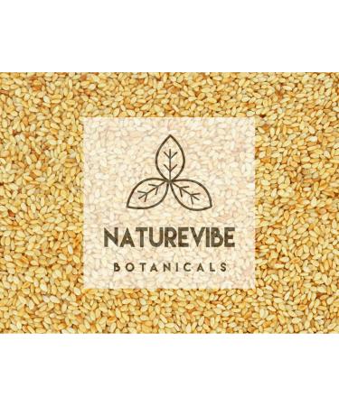 Naturevibe Botanicals Organic White Sesame Seeds - 1lb | Gluten-Free, Non-GMO, Keto Friendly - Buy Online on SooperMarket.com