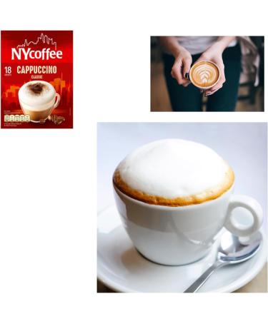 NYCoffee 90 Coffee Sachets 6 Variety Flavours- Bundled with Temas Store Coffee Stirrers| Individually Wrapped |Coffee Gifts For Coffee Lovers (Mocha Cappuccino Latte Caramel 3 in 1 2 in 1) - Buy Online on SooperMarket.com
