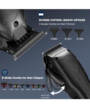 Karret Professional Hair Clippers & Trimmer Set | 3-in-1 Cordless Hair Cutting Kit for Men - Ideal Gift - Buy Online on SooperMarket.com