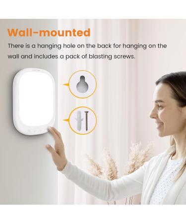 LASTAR Sun Light 10 000 LUX UV-Free Daylight Lamp with Memory Function 5 Adjustable Brightness Levels and 4 Timer Funtion Sunlight Lamp Compact Size for Winter Blues Wall Mountable Support Smart Plug Light White - Buy Online on SooperMarket.com