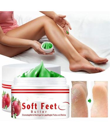 Pomegranate Hand and Foot Cream | Repair Dry Cracked Heels & Chapped Skin | Moisturizing Salve with Pomegranate Extract & Peppermint | International Shipping Available - Buy Online on SooperMarket.com