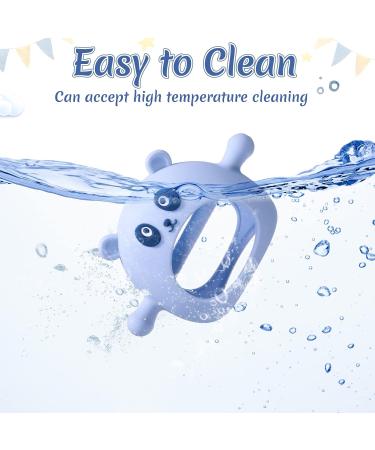 3 Packs Panda Baby Teething Toys for Babies 3 Months+ Silicone Baby Never Drop Teething Toys Anti Dropping Wearable Teething Mittens Baby Teether Baby Chew Toys for Babies Sucking Needs - Buy Online on SooperMarket.com