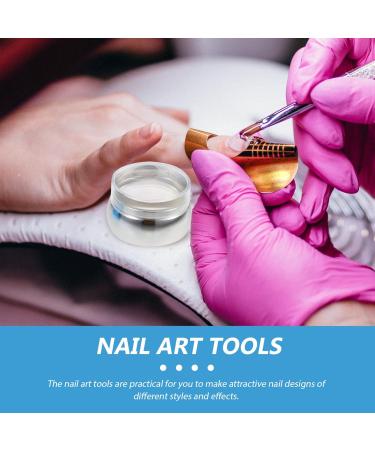 2 Sets Nail Stamp Manicure Kit - French Tip Silicone Stamper DIY Nail Beauty Accessories - Durable PVC Templates & Scraper - Buy Online on SooperMarket.com