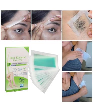 20 Wax Strips for Hair Removal - Gentle & Safe Deep-Cleaning Wax for Dry Skin - Perfect for Home Use - Buy Online on SooperMarket.com