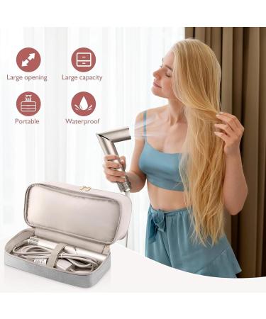 Hair Dryer Bag Dual Layer Hair Dryer Case Waterproof Zippered Blow Dryer Bag with Top Handle Portable 15.4x5.5x5.5in Hair Dryer Travel Bag Hair Tools Organiser - Buy Online on SooperMarket.com