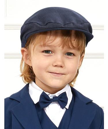 Mint Green Baby Flat Cap | Vintage Drivers Hat with Lining | Breathable & Soft | 0-8 Years | Sapphire Blue - Buy Online on SooperMarket.com