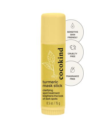 Cocokind Turmeric Mask Stick Spot Treatment with Organic Turmeric Tea Tree Oil and Ginger Root For Dark Spots and Acne