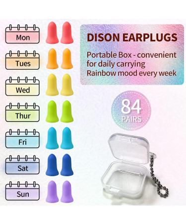 84pairs Ear Plugs for Sleeping Noise Cancelling 38dB Sound Blocking Earplugs Soft Foam Trumpet - Buy Online on SooperMarket.com