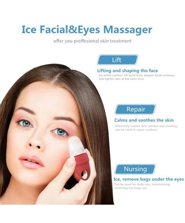 Ice Roller for Eye & Face | Reduce Puffiness Fine Lines & Acne | Beauty Tool (Pink - Buy Online on SooperMarket.com