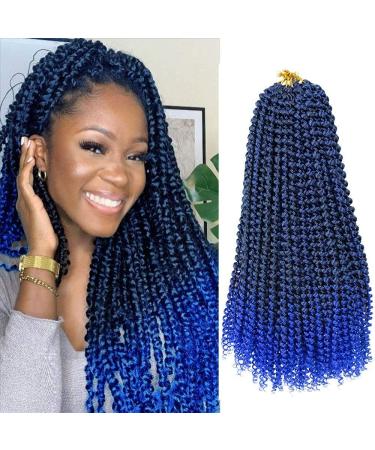 Passion Twist Hair 7 packs of 18-inch water shaft hair for long B hmische Hair Lichen from Hair Yddm Passion Twist Crochet Hair Synthetic hair extensions (T1B-Blue# 7Pack-18inch) T1B-Blue# 18inch (7 Pack)