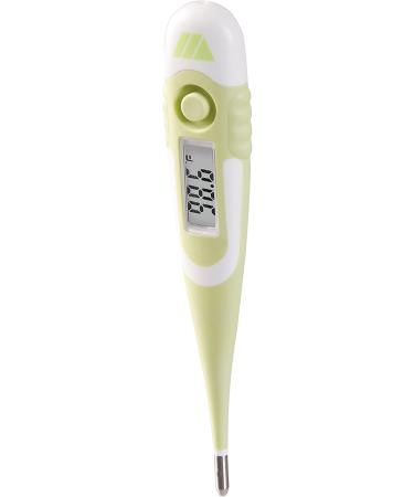 MABIS 9-Second Waterproof Digital Thermometer | Flexible Tip for Fast Readings | Oral, Rectal, Underarm | Babies, Children, Adults | Green - Buy Online on SooperMarket.com