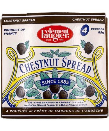 Clement Faugier Chestnut Spread 4 Pouches x 85g - Buy Online on SooperMarket.com