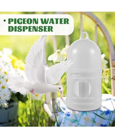 2Pcs Bird Waterer Pigeon Drinker Dispenser - Plastic Pet Water Feeder for Parrot Cage - Buy Online on SooperMarket.com