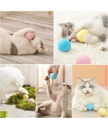 PUPPBUDD 3 Cat Toys Set - Interactive Electric Balls with Catnip & Sound | Fun Play for Cats - 3 Pieces - Buy Online on SooperMarket.com