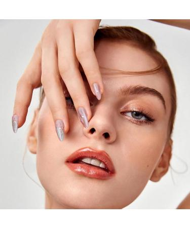 Lnhgh Artificial Nails - Ombre False Nails Cat Eye Almond Fake Press On Nails For Girl Salon 12 Sizes - Buy Online on SooperMarket.com