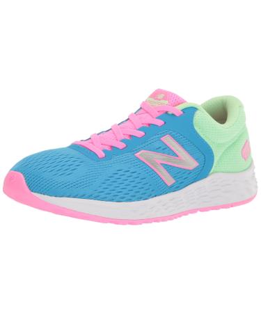 New Balance Kid's Fresh Foam Arishi V2 Bungee Running Shoe Little Kid (4-8 Years) 1 Little Kid Vibrant Sky/Metallic Silver/Spring Glo