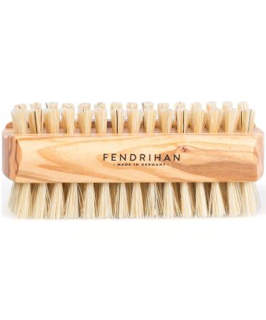 Fendrihan Dual Sided Olivewood Nail Brush with Pure Boar Bristles 3.7 (Made in Germany)