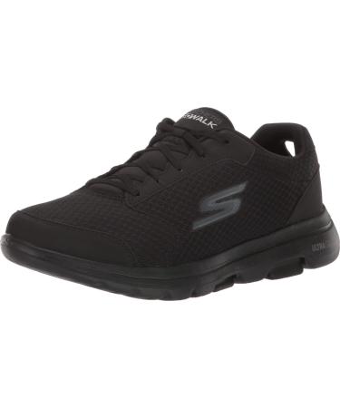 SKECHERS Men's Go Walk 5 - Qualify Sneaker 42 EU Wide Black
