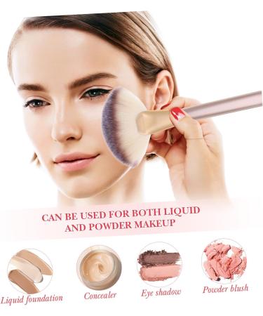 minkissy 3 Sets Makeup Brush Fan Makeup Brush Major Concealer Brush Wooden Handle - Buy Online on SooperMarket.com