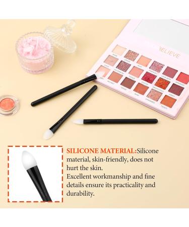 Cysthade Applicator Set - 3PCS Black Silicone Eyeshadow Brushes | Professional Make-Up Tools for Women & Girls - Buy Online on SooperMarket.com