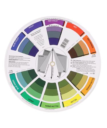 Color Wheel  Color Mix Guide Blending Color Wheel  Paint Mixing Learning Guide  Color Wheels for Makeup Blending Board Chart Color Mixed Guide Mix Colours(Small)
