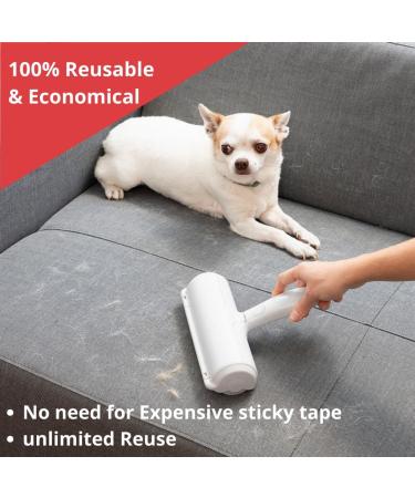 Quality-mart Pet Hair Remover Roller | Reusable Dog & Cat Hair Cleaner for Floors Sofas Carpets Clothes & Car Seats - Easy & Self-Cleaning - Buy Online on SooperMarket.com