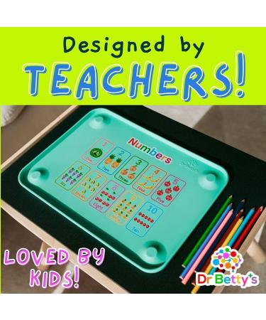 Dr. Betty's Educational Silicone Placemat for Babies, Toddlers, Kids - Non-Slip, Dishwasher Safe, Food Grade | Pink Letters - Buy Online on SooperMarket.com