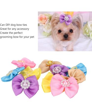 Agatige 20Pcs Dog Bows Small Dog Topknots Dog Hair Bows Dog Assesoriess Dog Bows Grooming with Rubber Band Puppy Hair Bows Cute Pet Small Hair Bowknot Grooming Accessories - Buy Online on SooperMarket.com