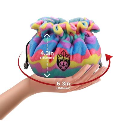 CardKingPro Immense Dice Bag - Rainbow & Blue - 15 Pocket OCD Edition - Capacity 200+ Dice - Patented Design for Dice Hoarders - Buy Online on SooperMarket.com